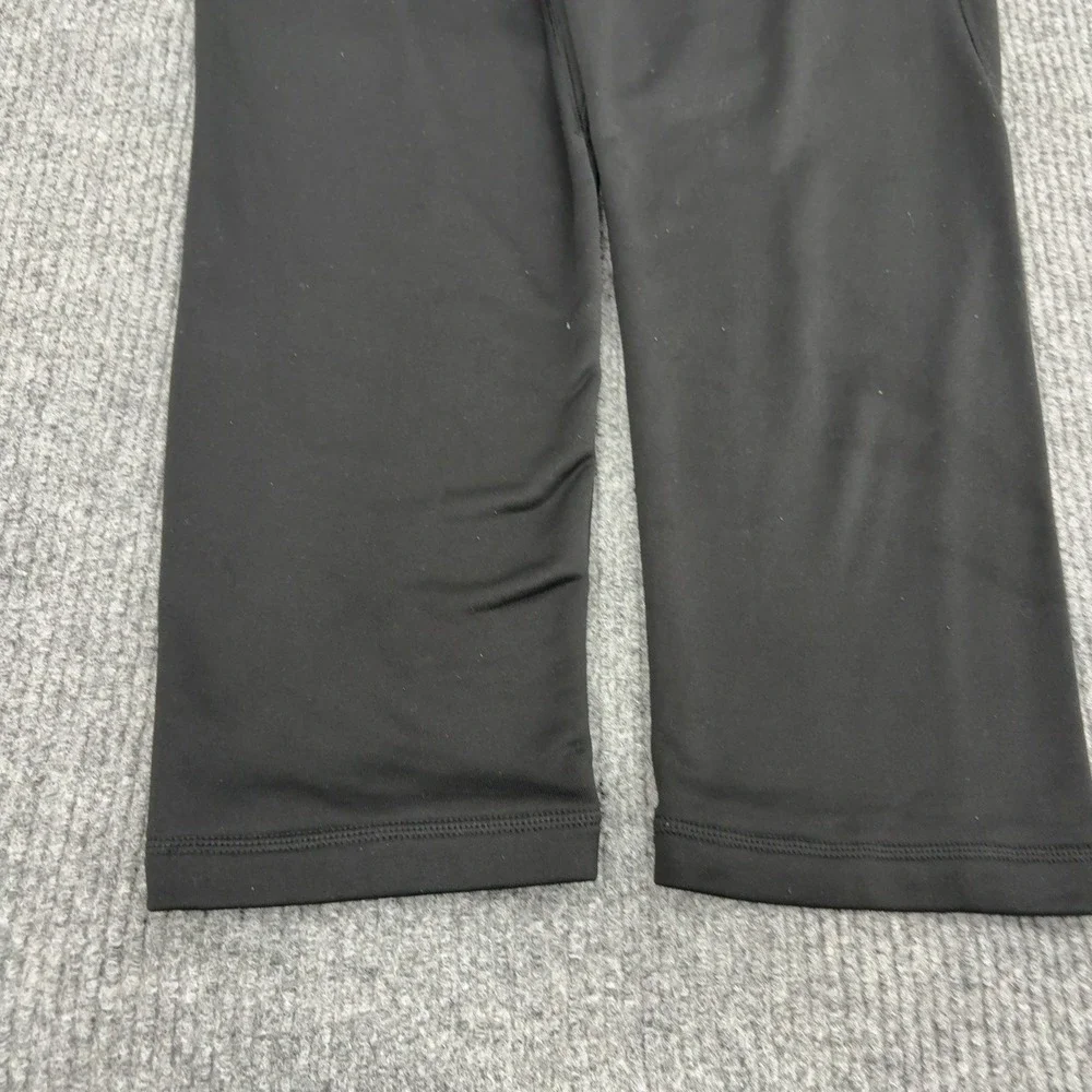 Adidas Pants Mens M Black Polyester Elastic Waist Activewear Sportswear Joggers